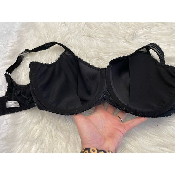 Wacoal 853186 Retro Chic Size 38DD Seamless Lined Underwire Contour‎ Bra Black - Picture 12 of 12